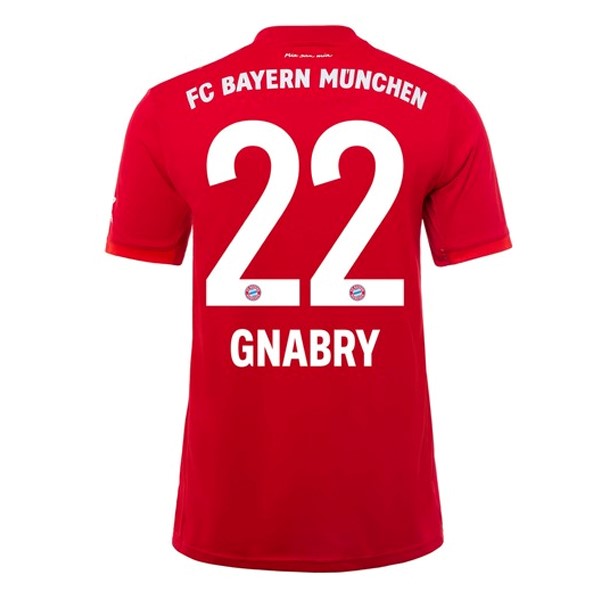 Maillot Football Bayern Munich NO.22 Gnabry Exterieur 2019-20 Blanc